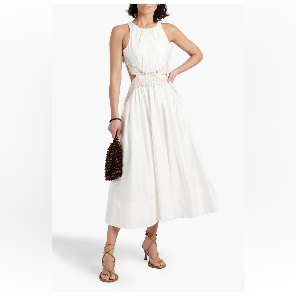 Aje Botanical Trim Midi Dress